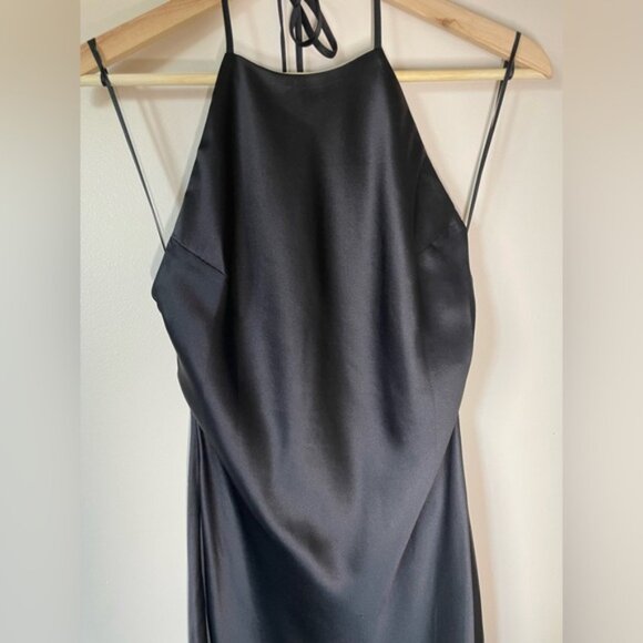 NEW Reformation Jeany Silk Long Dress Backless Formal Wedding Black | Size XS - Picture 10 of 10